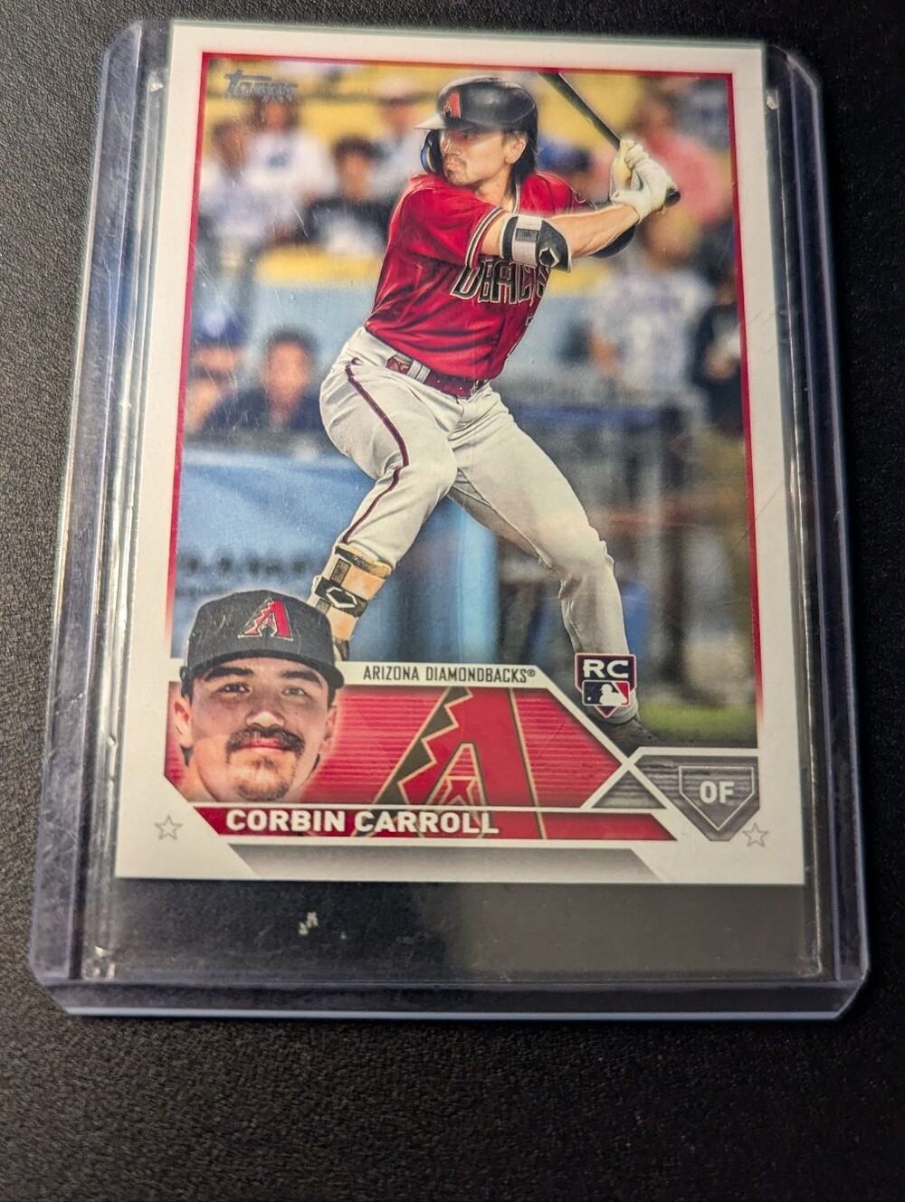 Topps Red and White Arizona Diamondbacks Baseball Card